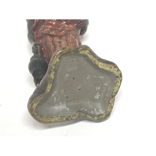 832 - An Austrian Bergman type bronze of an African figure. height 9.5cm