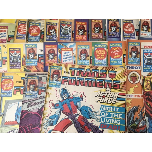 100 - A collection in excess of 100 comics by Marvel. Includes 92 TRANSFORMERS DATED BETWEEN 1986 to 1988 ... 