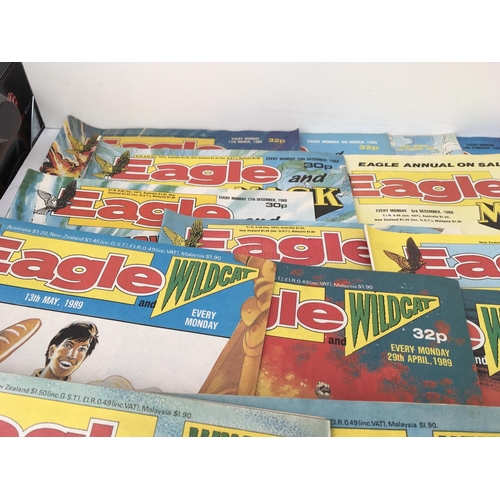 101 - A collection of approximately 100 EAGLE comics dated 1989 to 1990.