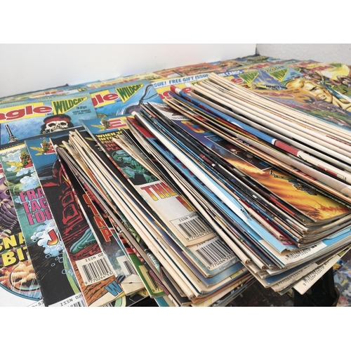 101 - A collection of approximately 100 EAGLE comics dated 1989 to 1990.