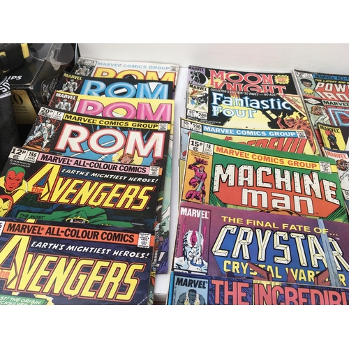 102 - A collection of approximately 50 Marvel comics with titles including..The Avengers..The Champions..M... 