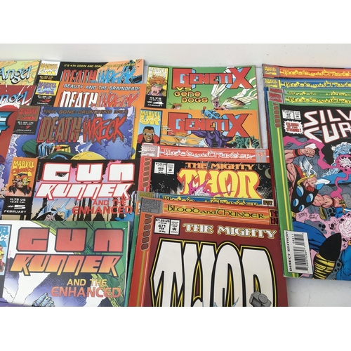 103 - A collection of approximately 80 Marvel comics with different different titles including 50 x WARLOC... 