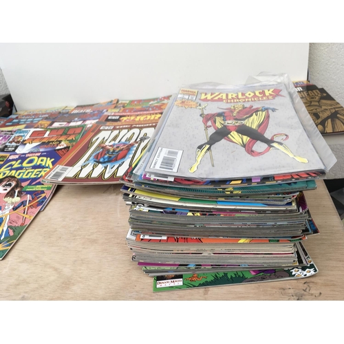 103 - A collection of approximately 80 Marvel comics with different different titles including 50 x WARLOC... 