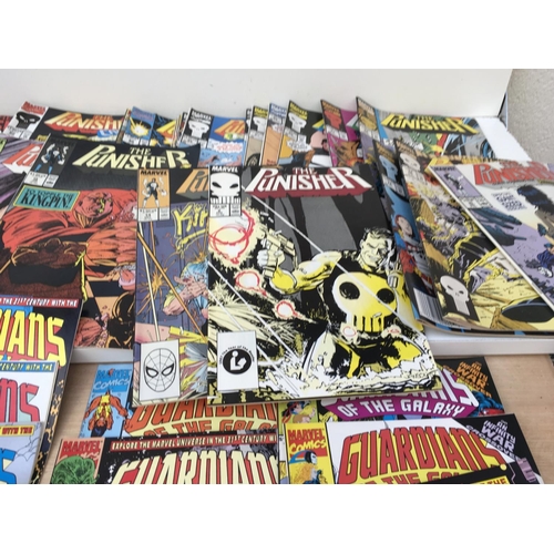 104 - A collection of approximately 50 Marvel comics titled The PUNISHER ..GUARDIANS OF THE GALAXY.