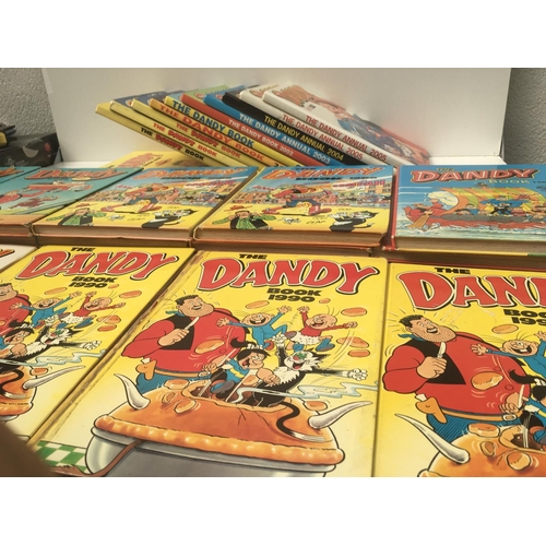 105 - A collection in excess of 30 DANDY annuals dated from 1972 to 2005 in varying states of condition..M... 