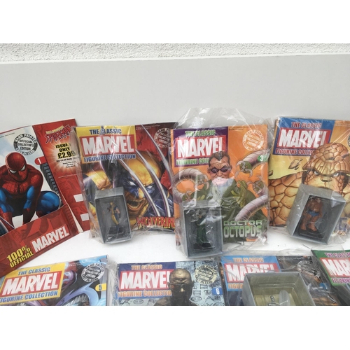 107 - A group of 25 Eaglemoss magazines in The Classic Marvel figurine collection numbers 1 to 25. With th... 