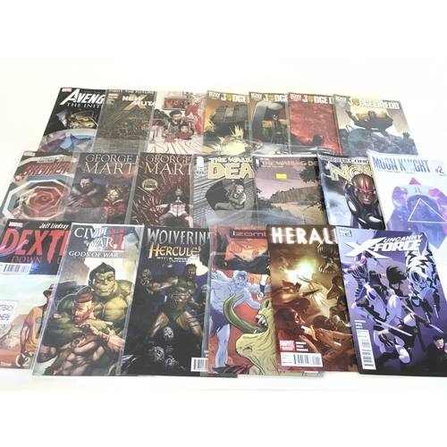 110 - A box containing approximately 220 comics. Various titles to include Marvel and DC. No reserve.