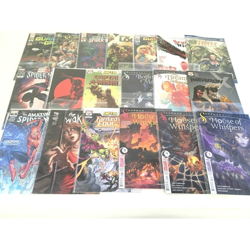 111 - A box containing approximately 220 comics. Various titles to include Marvel. No Reserve.