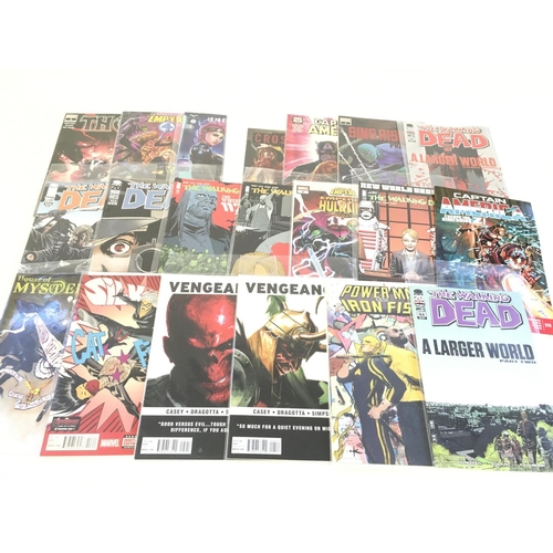 112 - A box containing approximately 120 comics. Various titles to include Marvel. No Reserve.