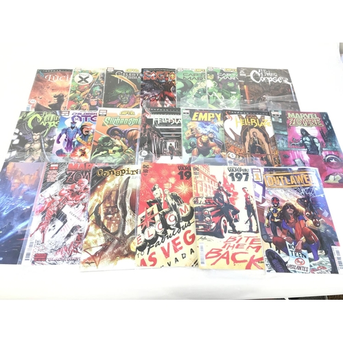 112 - A box containing approximately 120 comics. Various titles to include Marvel. No Reserve.