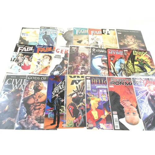 117 - A box containing approximately 250 comics. Various titles to include Marvel and DC. No Reserve.