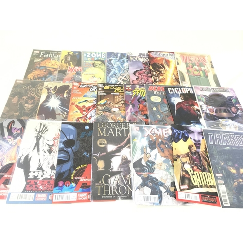 117 - A box containing approximately 250 comics. Various titles to include Marvel and DC. No Reserve.