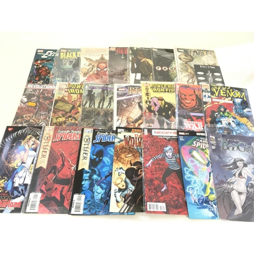 117 - A box containing approximately 250 comics. Various titles to include Marvel and DC. No Reserve.