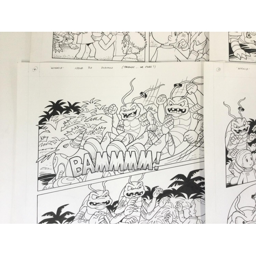 12 - Original artwork for Wicked Issue 30. First 6 pages by Colin Wyatt. 2002 DigiMon.