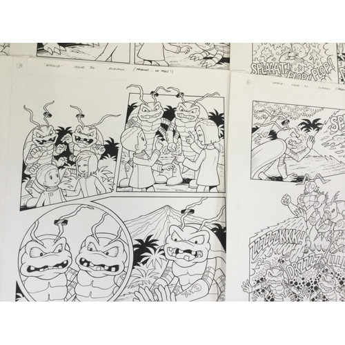 12 - Original artwork for Wicked Issue 30. First 6 pages by Colin Wyatt. 2002 DigiMon.