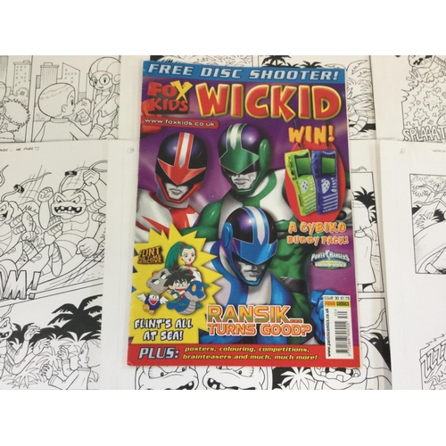 12 - Original artwork for Wicked Issue 30. First 6 pages by Colin Wyatt. 2002 DigiMon.