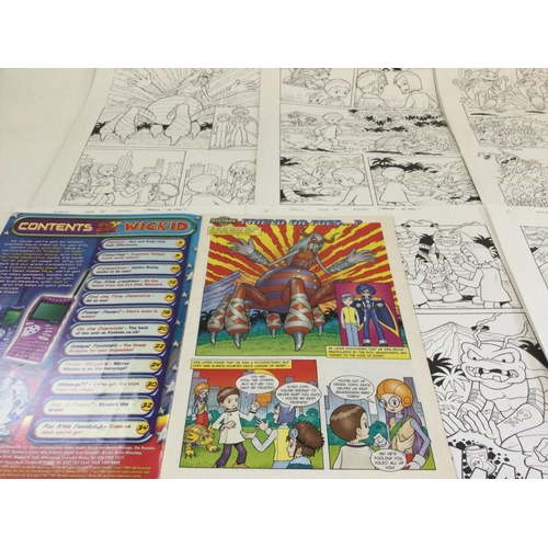 12 - Original artwork for Wicked Issue 30. First 6 pages by Colin Wyatt. 2002 DigiMon.