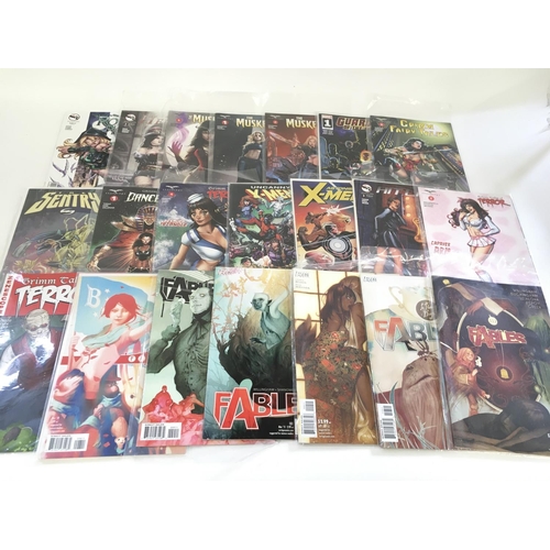 122 - A box containing approximately 200 comics. Various titles to include Marvel. No Reserve.