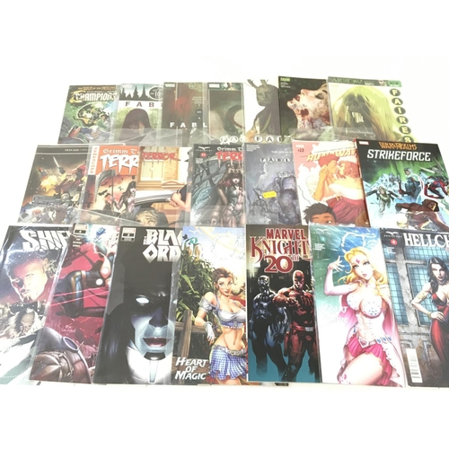 122 - A box containing approximately 200 comics. Various titles to include Marvel. No Reserve.