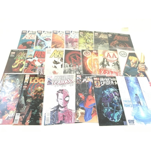 122 - A box containing approximately 200 comics. Various titles to include Marvel. No Reserve.