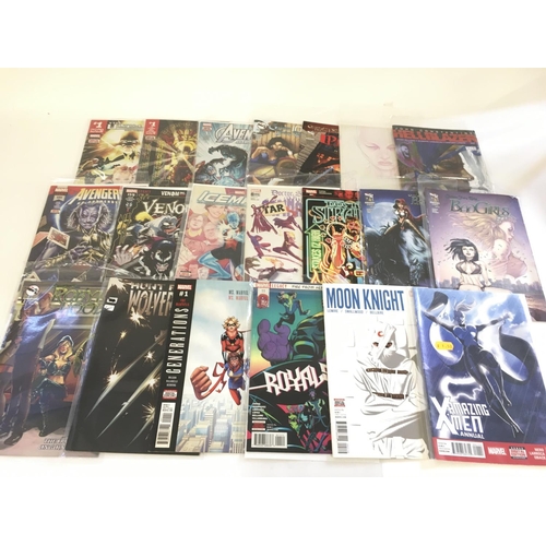 126 - A box containing approximately 200 comics. Various titles to include Marvel. No reserve.