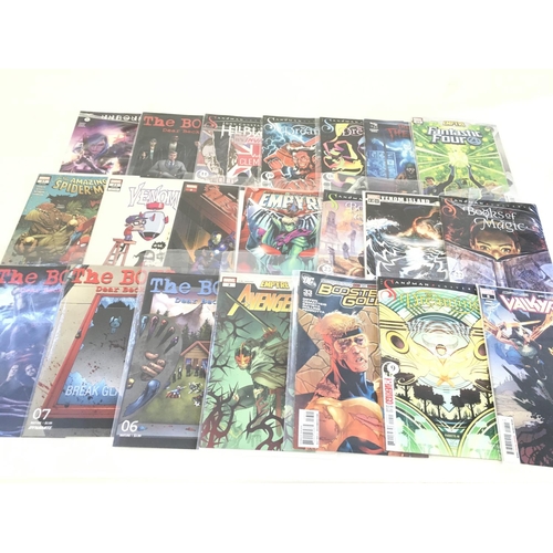 127 - A box containing approximately 200 comics. Various titles to include Marvel. No reserve.