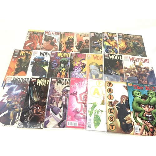 128 - A box containing approximately 150 comics. Various titles to include Marvel. No reserve.