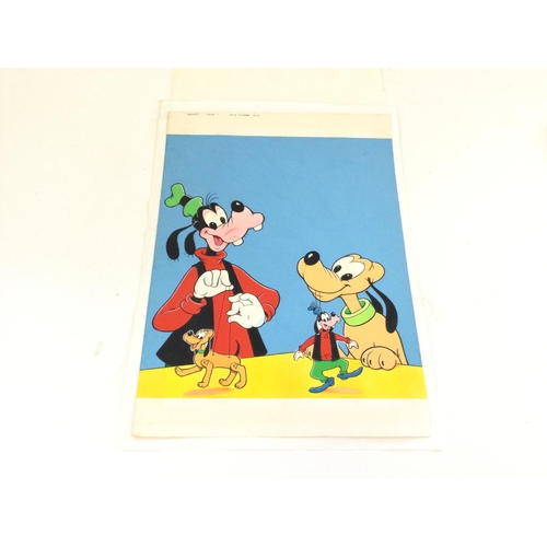 13 - Original artwork by Colin Wyatt of Walt Disney Goofy issue number 1 from 20th October 1973. plus art... 