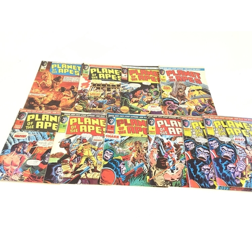 132 - A box containing approximately 140 1970's marvel comics. Consisting of The Incredible Hulk and Plane... 