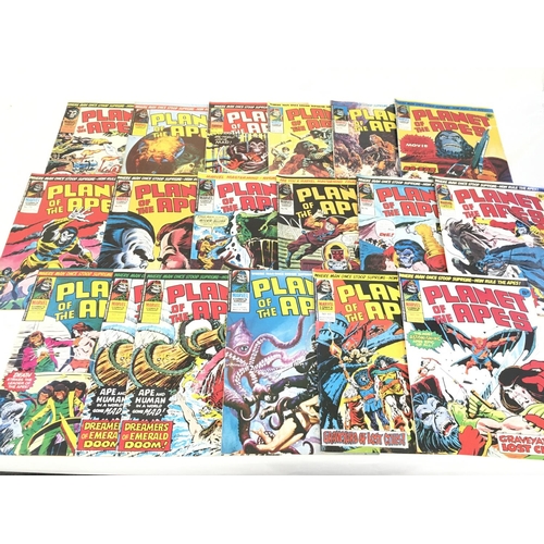 132 - A box containing approximately 140 1970's marvel comics. Consisting of The Incredible Hulk and Plane... 