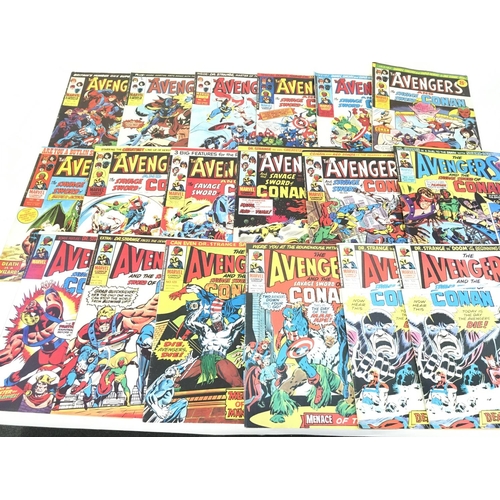 134 - A box containing approximately 250 marvel comics. Including 2 copies of The Avengers first issue. Al... 