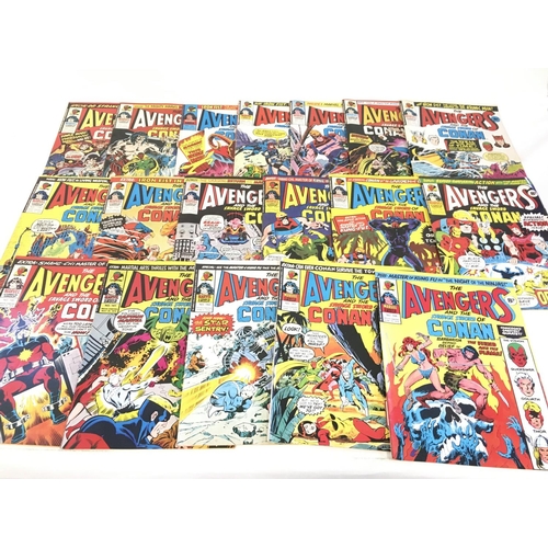 134 - A box containing approximately 250 marvel comics. Including 2 copies of The Avengers first issue. Al... 