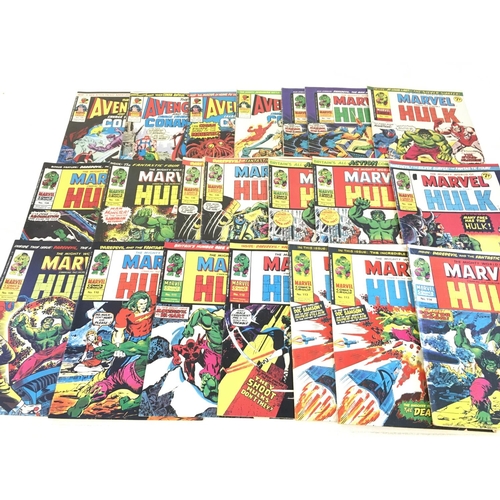 134 - A box containing approximately 250 marvel comics. Including 2 copies of The Avengers first issue. Al... 