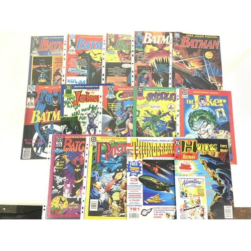 135 - A box containing 3 binders of DC comics. Including a run of Batman 1-41, inclusive of the Batman pre... 