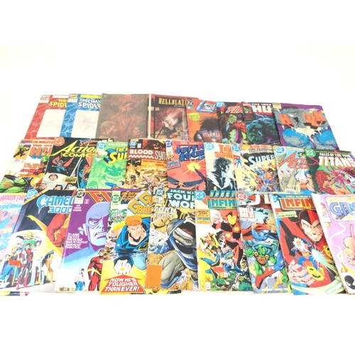 139 - A box containing approximately 150 comics. Various titles to include marvel and DC.