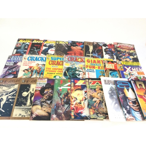 139 - A box containing approximately 150 comics. Various titles to include marvel and DC.