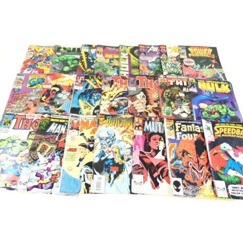 140 - A box containing approximately 100 comics. Various titles to include marvel and DC.