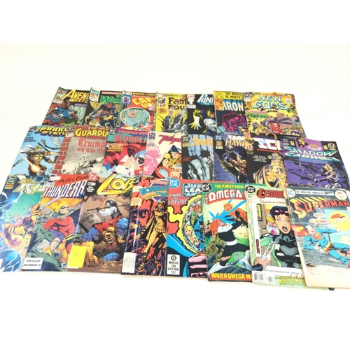 140 - A box containing approximately 100 comics. Various titles to include marvel and DC.