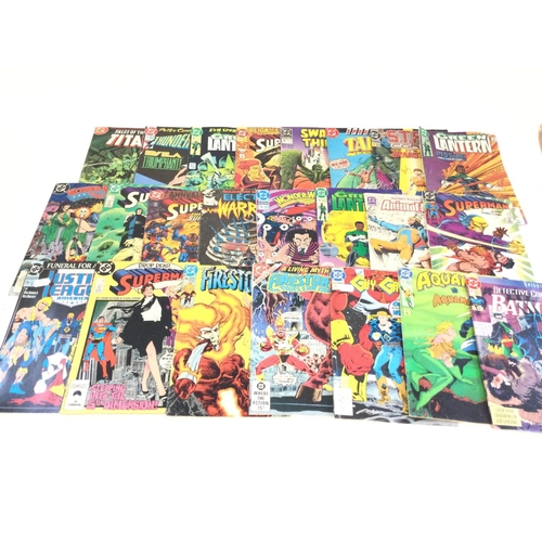 140 - A box containing approximately 100 comics. Various titles to include marvel and DC.