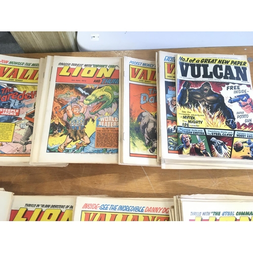 141 - A collection in excess of 110 comics dated between 1971 and 1974. Titles include Thunder.. No.1 Vulc... 