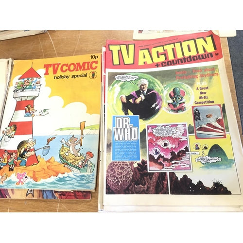 142 - A collection in excess of 150 comics dated from 1970 to 1976. Titles include Valiant..Lion..Vulcan..... 