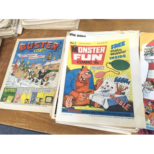 142 - A collection in excess of 150 comics dated from 1970 to 1976. Titles include Valiant..Lion..Vulcan..... 