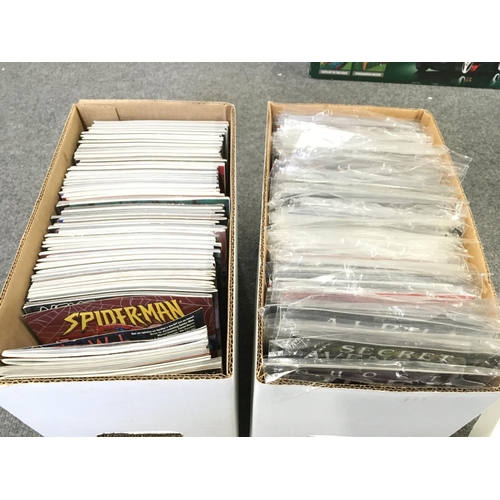 145 - 2 X Boxes Containing 3 Halo Books and a large collection of modern marvel Comics (2)(B)