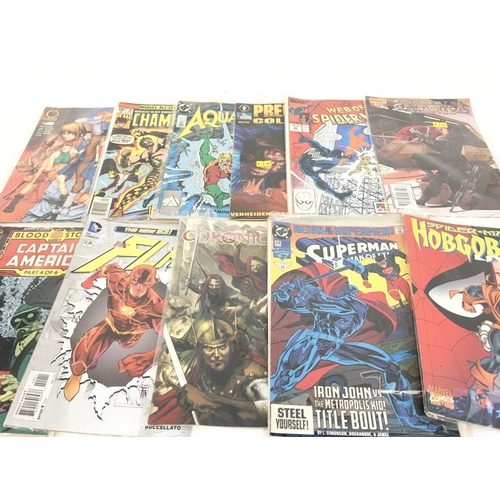 146 - 2 X Boxes Containing 2000AD. Marvel and D.C. comics.(2).