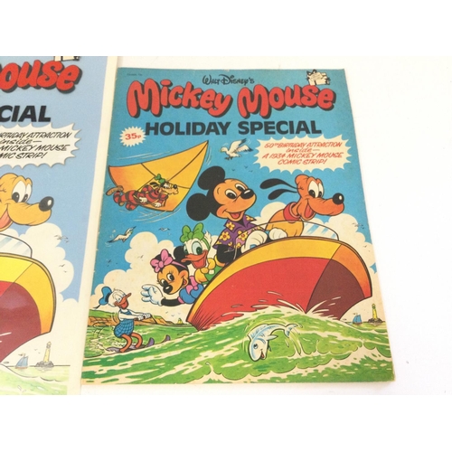 16 - Original signed artwork by Colin Wyatt. Walt Disneys Mickey Mouse Holiday Special 1978 front cover a... 