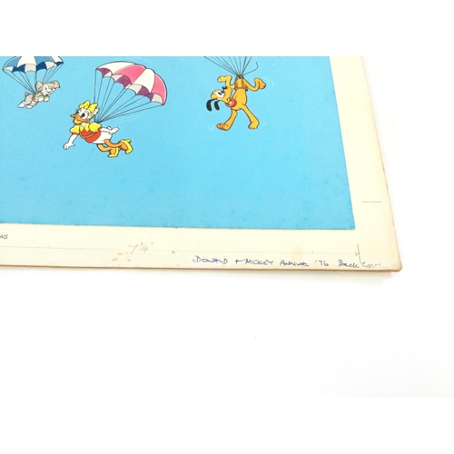 17 - Original artwork by Colin Wyatt of Donald and Mickey Annual 1976. Front and Back artwork both presen... 