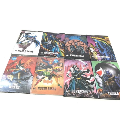 27 - A box containing approximately 25 hardback DC comics graphic novels.