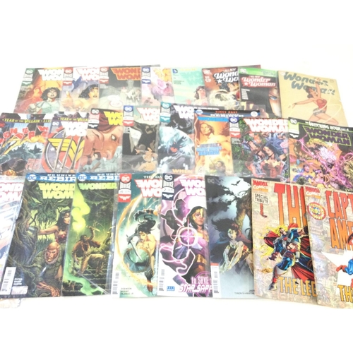 28 - A box containing approximately 150 DC Wonder Woman comics.