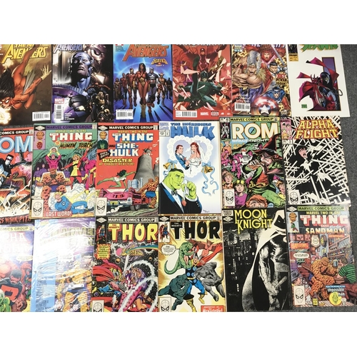 40 - A Collection of Marvel Comics and Books.