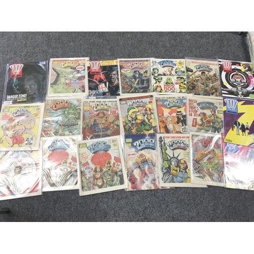 41 - 2 Boxes Containing 2000 A.D. Comics. Including a Binder With A Collection of the Best of 2000 AD mon... 